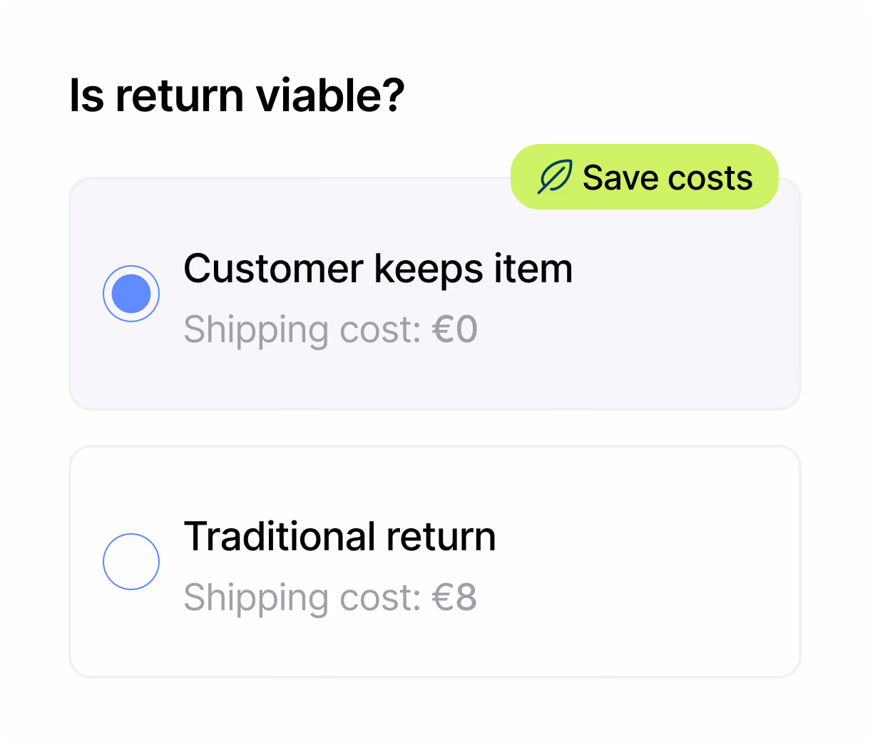 Keep it – wenn Rücksenden keinen Sinn macht